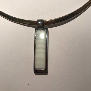 Lia Sophia Reversible Necklace and Pendant